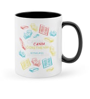 BK Gift Kişiye Özel Canım Öğretmenim Siyah Kupa Bardak  3