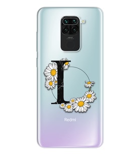 Papatya Harf Tasarım Süper Şeffaf Silikon Telefon Kılıfı Xiomai Redmi Note 9 L-H