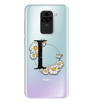 Papatya Harf Tasarım Süper Şeffaf Silikon Telefon Kılıfı Xiomai Redmi Note 9 L-H
