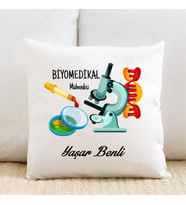 Biyomedikal Mühendisine Özel İsimli Yastık