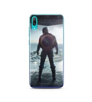 Kaptan Amerika Tasarım Süper Şeffaf Silikon Telefon Kılıfı Huawei Y7 Prime 2019