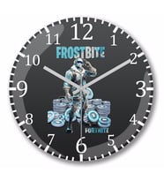 Fortnite Frostbite Duvar Saati Bombeli Gercek Cam