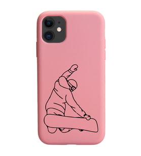 Iphone 11 Çizgi Tasarımlı Pudra Lansman Telefon Kılıfı