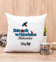 Elektronik Haberleşme Mühendisi Yastık ve Silver Kupa Bardak