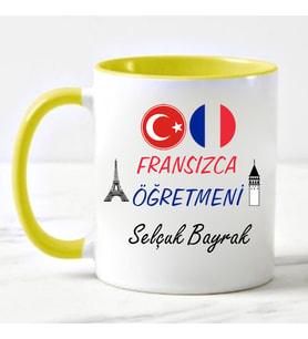 Fransızca Öğretmeni Kupa Bardağı Sarı