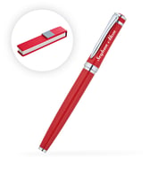 BK Gift Kişiye Özel Kutulu Lüks Kırmızı Roller Kalem Model 1740