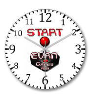 Start Evan Games  Duvar Saati Bombeli Gercek Cam