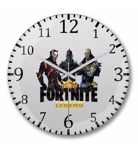 Fortnite Legends Duvar Saati Bombeli Gercek Cam