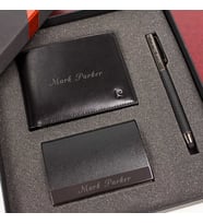 Pierre Cardin Deri Erkek Cüzdanı ve Kartvizitlik Seti - Kalem Hediyeli P2368