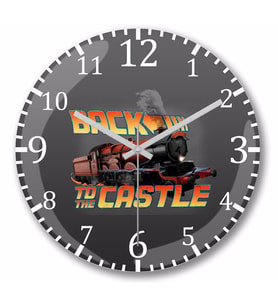 Harry Potter Back To The Castle Duvar Saati Bombeli Gercek Cam
