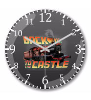 Harry Potter Back To The Castle Duvar Saati Bombeli Gercek Cam