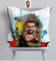 BK Gift Kişiye Özel Bay Viking Karikatürlü  Yastık