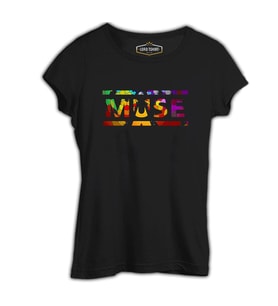 Muse - Cover Logo Siyah Bayan Tshirt