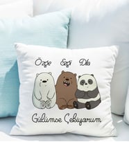 We Bare Bears 3'lü Kişiye Özel Yastık