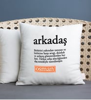 Arkadaş Kelime Anlamı Kare Yastık