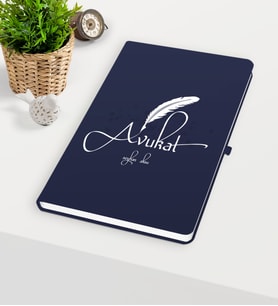 BK Gift Kişiye Özel Avukat Temalı Lacivert Defter - 6