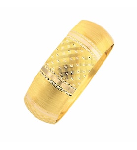 14 Ayar Altın Şarnelli Mega Bilezik 18 Gram