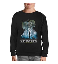 Supernatural - Impala Siyah Çocuk Sweatshirt