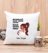 Bunun Havası Kime Yastık ve Silver Kupa Bardak