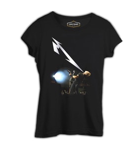 Metallica - James Light Siyah Kadın Tshirt