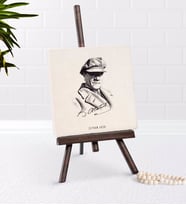 BK Gift Kişiye Özel Atatürk Temalı Şovaleli Doğal Taş-17 (Beyaz)