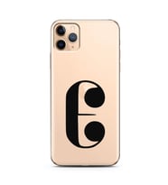 Iphone 11 Pro Max Harf Tasarımlı Telefon Kılıfı E-Harfi 