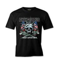 Dying Fetus - War of Attrition Siyah Erkek Tshirt