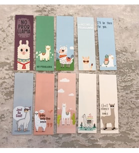 Lama Renkli Karışık 10'lu Desenli Kitap Ayraç Seti PYTKKAYR0025