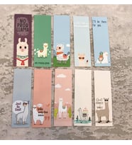 Lama Renkli Karışık 10'lu Desenli Kitap Ayraç Seti PYTKKAYR0025