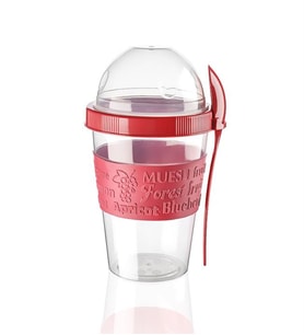 Take'n Go Kapaklı Kaşıklı Hazırla Ve Çık Meyveli Yoğurt Kabı 600 ml