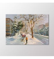 Arty Tablo Karlı Yol Tablo (Karışık)