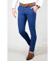 Saks Mavi Erkek Kumaş Pantolon - İtalyan Kesim 1805010