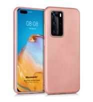 Microsonic Matte Silicone Huawei P40 Pro Kılıf Rose Gold