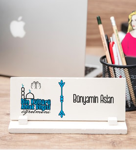 Din Kültürü Öğretmeni Masa İsimliği