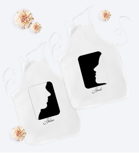 BK Gift Kişiye Özel İkili Sevgili Temalı Mutfak Önlüğü - 2