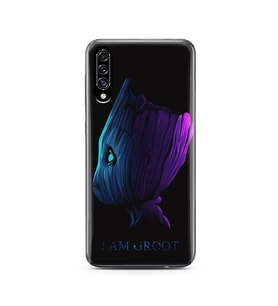 Baby Groot Tasarım Süper Şeffaf Silikon Telefon Kılıfı Samsung A40