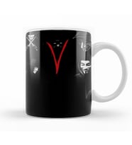 V For Vendetta Blood in V Kupa Bardak Porselen