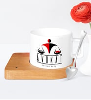BK Gift Kişiye Özel Mesleki Avukat Ahşap Altlıklı Seramik Fincan  8