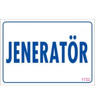 SÖNSAN UYARI LEVHALARI "JENERATÖR" PVC 17,5*25