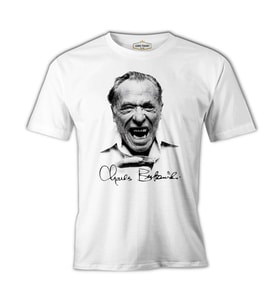 Charles Bukowski Beyaz Erkek Tshirt