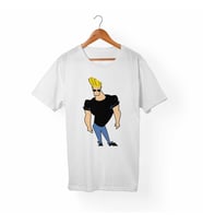 Johnny Bravo Çocuk Beyaz Tişört