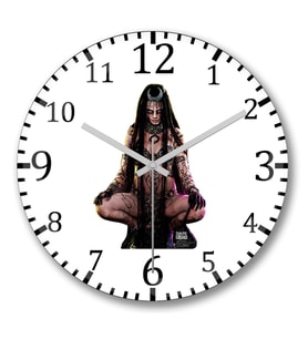 Enchantress Duvar Saati Bombeli Gercek Cam