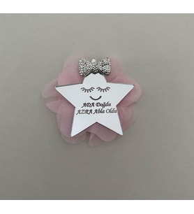 Kişiye Özel Pleksi  Bebek Magnet (Gümüş)