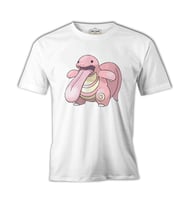 Pokemon - Lickitung Beyaz Erkek Tshirt