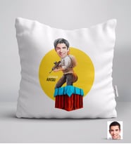 BK Gift Kişiye Özel Erkek PUBG Karikatürlü Yastık-6 (Beyaz)