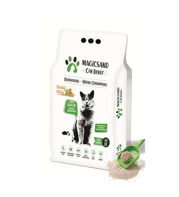 Magicsand Cat Litter Portakal kokulu Kedi Kumu 20 lt İnce Taneli