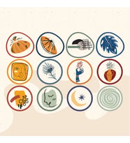 Çiçek Karışık Tasarımlı A5 Stickers Çıkartma PYTKSTK015