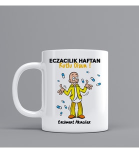 Eczacılar İçin Hediye Kupa Bardak Kişiye Özel Hediye  Z21