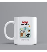 Genel Müdür Hediye Kupa Bardak Kişiye Özel Hediye Z51