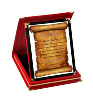 Kişiye Özel Aşk Fermanı Ödül Orta Boy Plaket